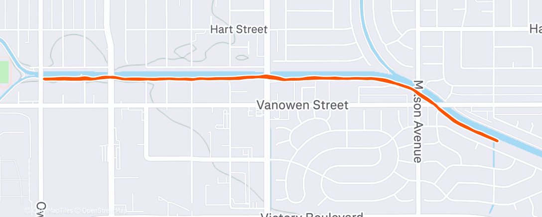 Map of the activity, Clueless & Breathless 5K