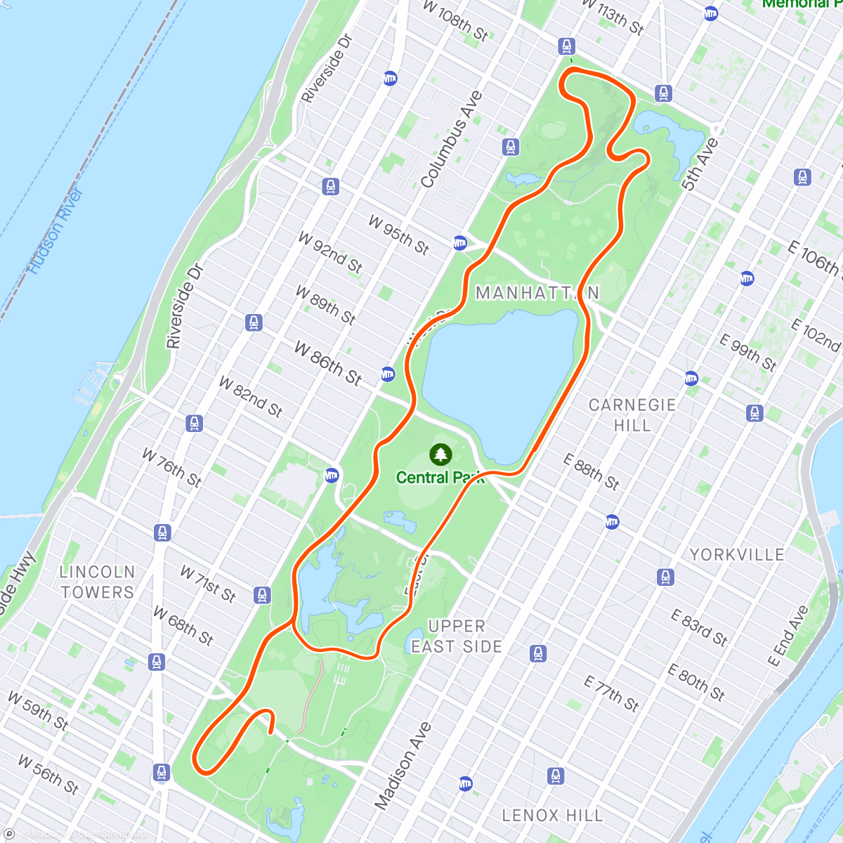 Mapa de la actividad (Zwift - Prep Ride in New York)