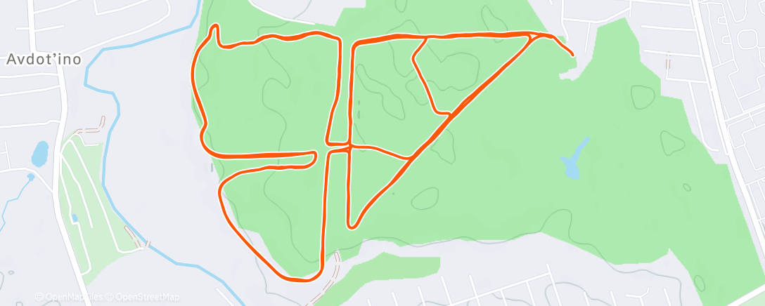 Map of the activity, Северный лыжный заезд (после обеда)