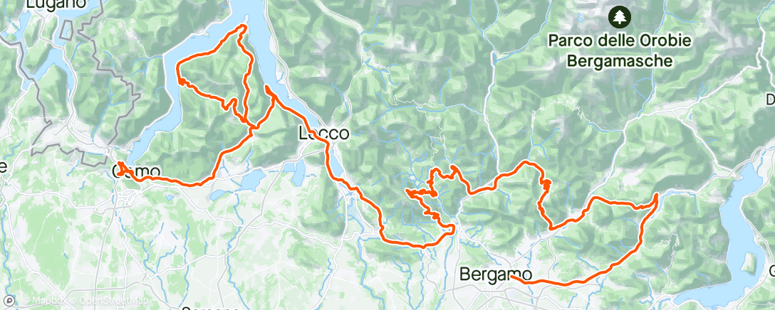 Map of the activity, Il Lombardia🇮🇹