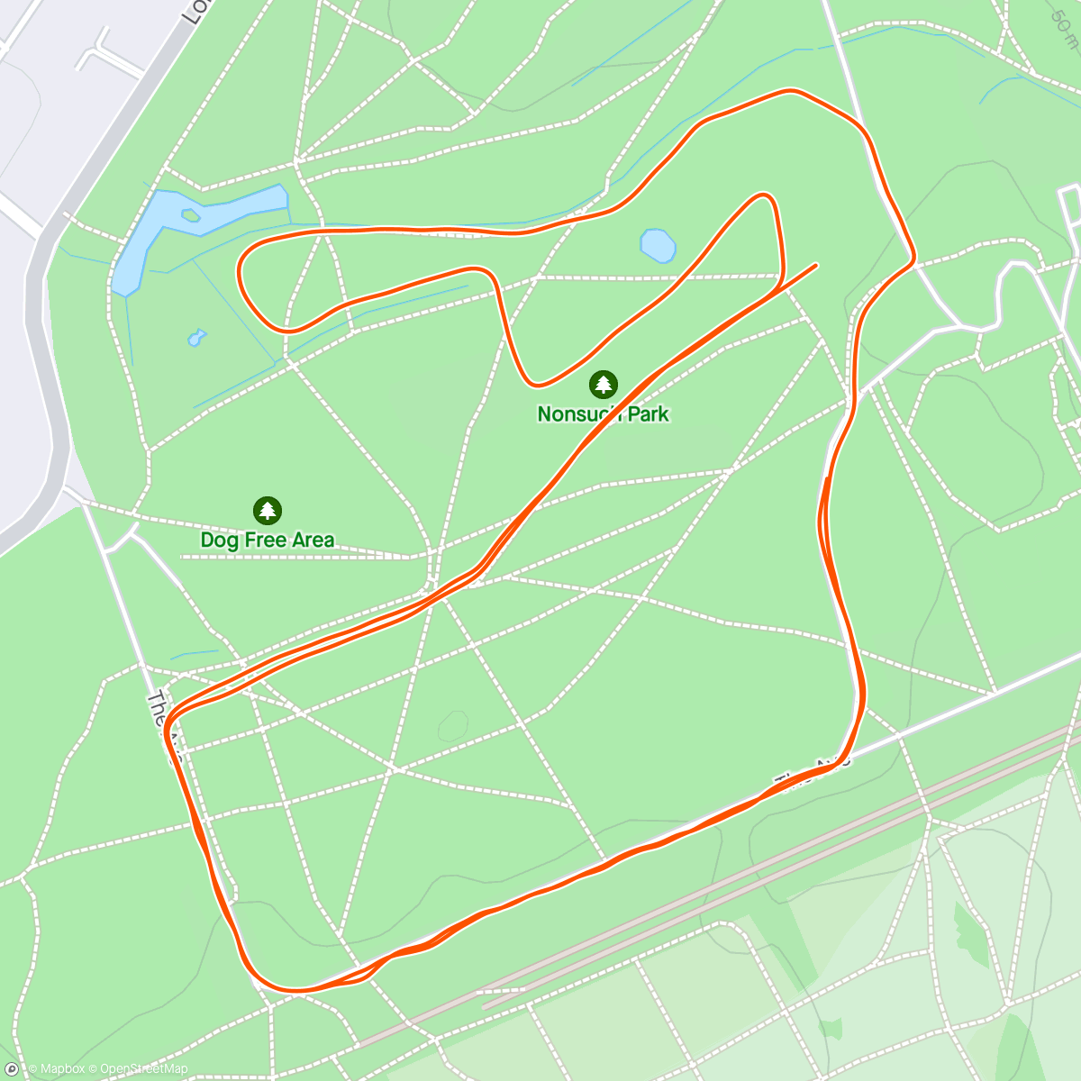 Map of the activity, 400th parkrun!