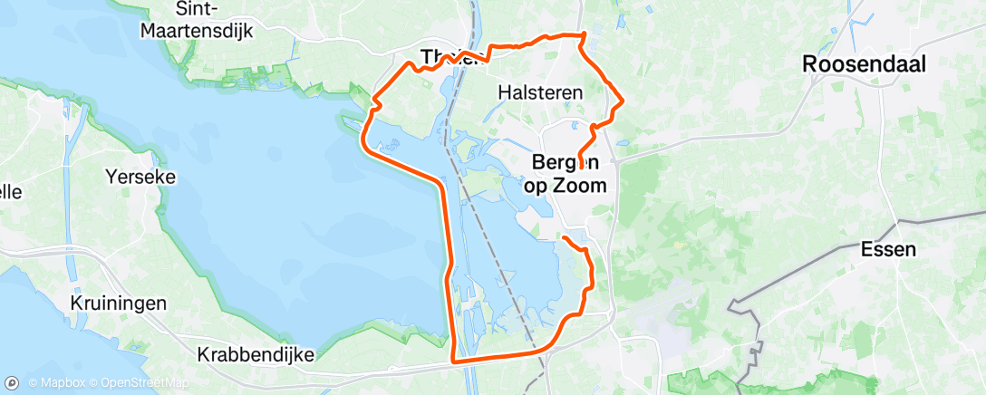 Map of the activity, Fietsen