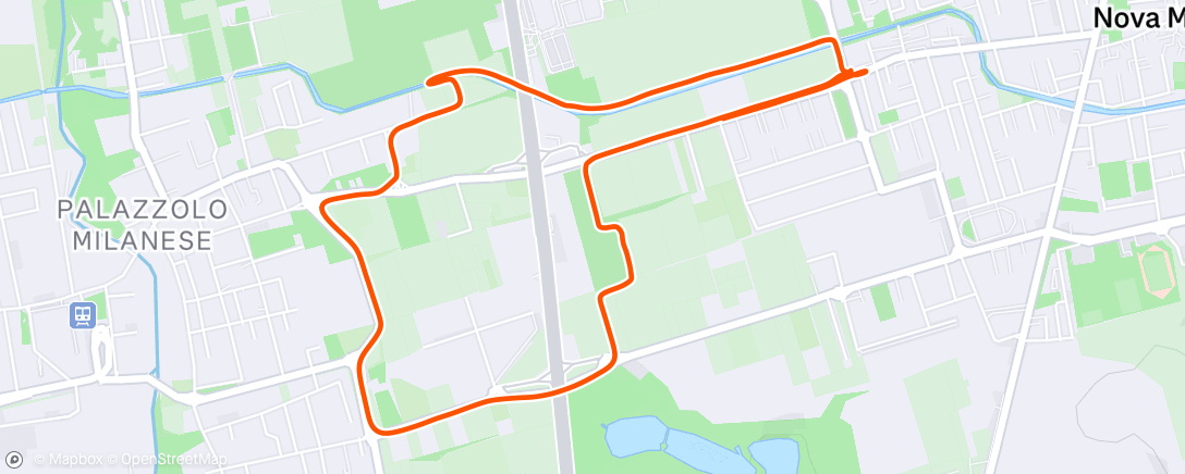 Map of the activity, Camminata mattutina