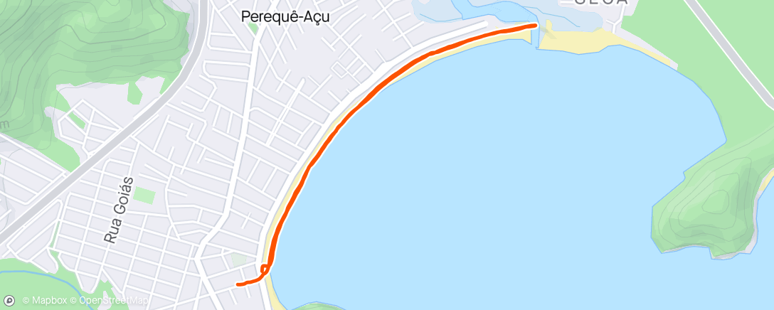 Map of the activity, Perecas pra assistir chegada 28 praias