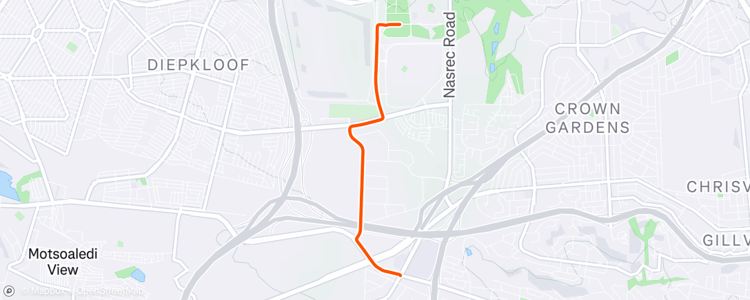 Map of the activity, Morning Ride