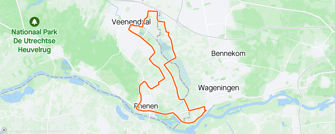 Map of the activity, Veenendaal Veenendaal