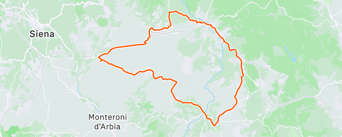 Map of the activity, Morning Ride