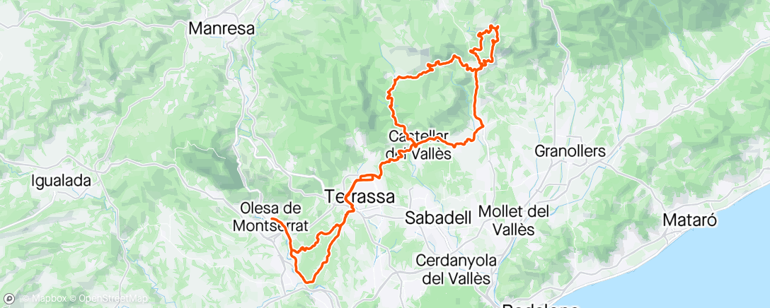 Map of the activity, Sant Miquel del Fai