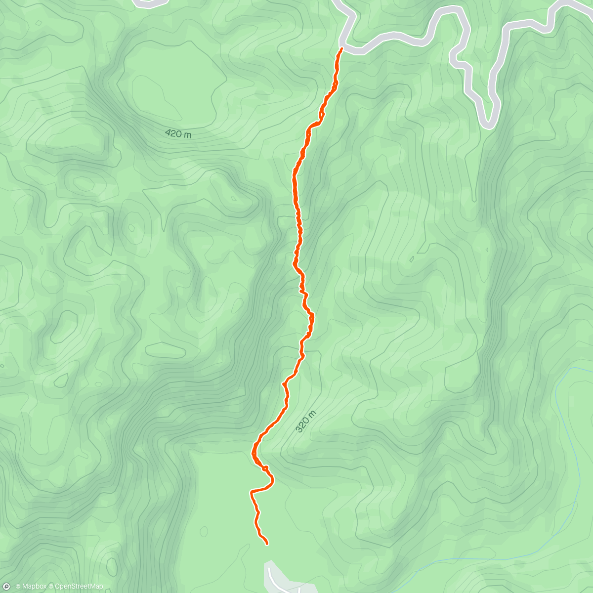Map of the activity, Ban Doong (Doong Village) - DIY Rainforest Hike 7K