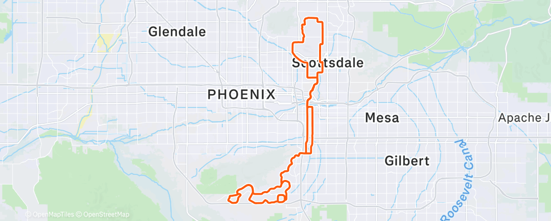 Map of the activity, Morning Ride