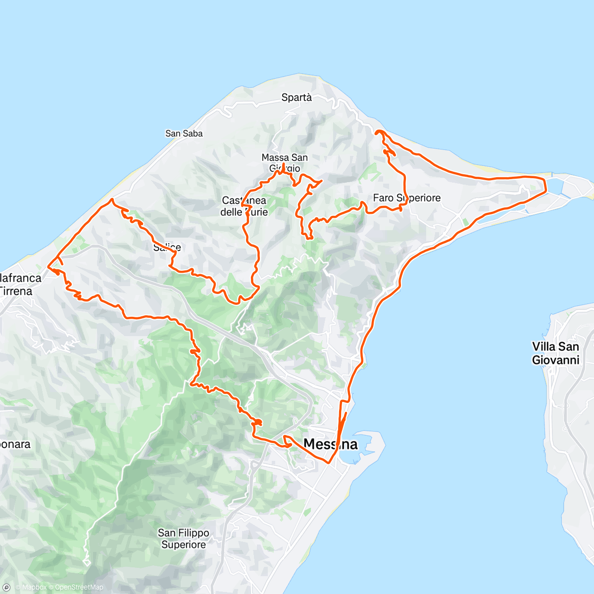 Map of the activity, I Love Sicily : stunning landscape and hills everywhere here