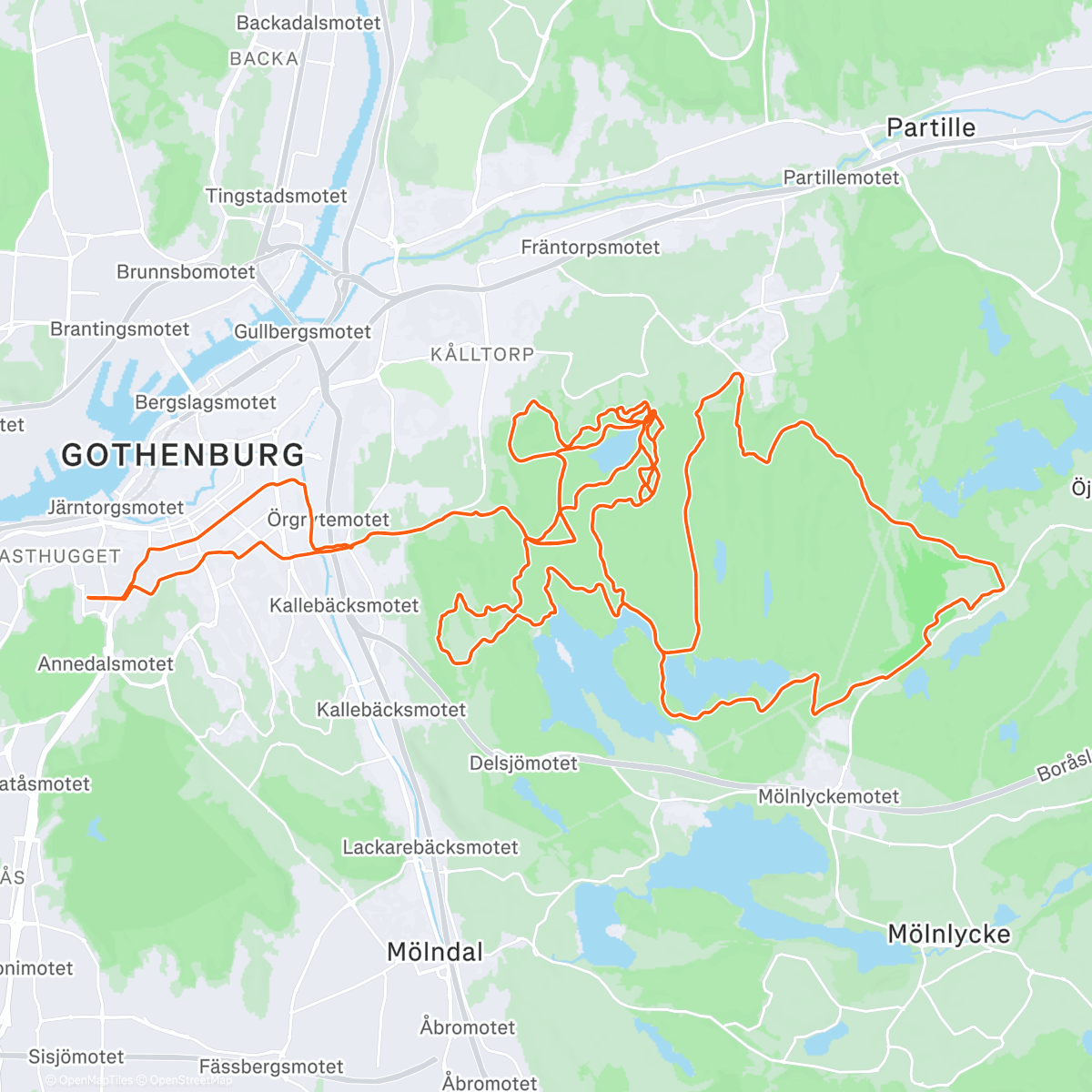 Mappa dell'attività Snötur med Mikael, Enar, PJ och Philip