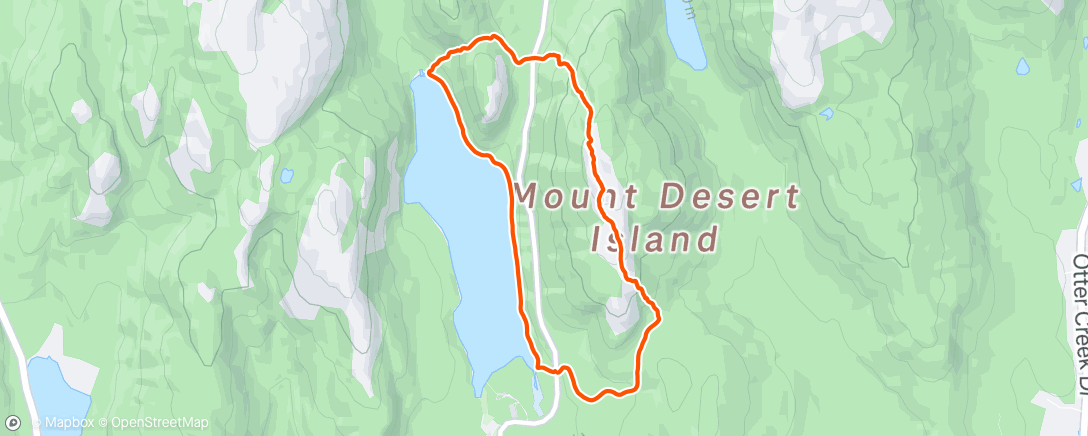 Map of the activity, Evening Hike
