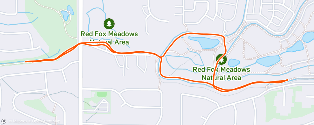 Map of the activity, Morning Run