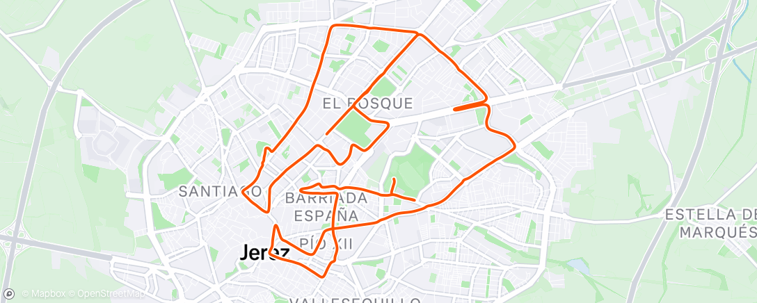 Map of the activity, Acompañando a la Homologacion del Medio Maratón