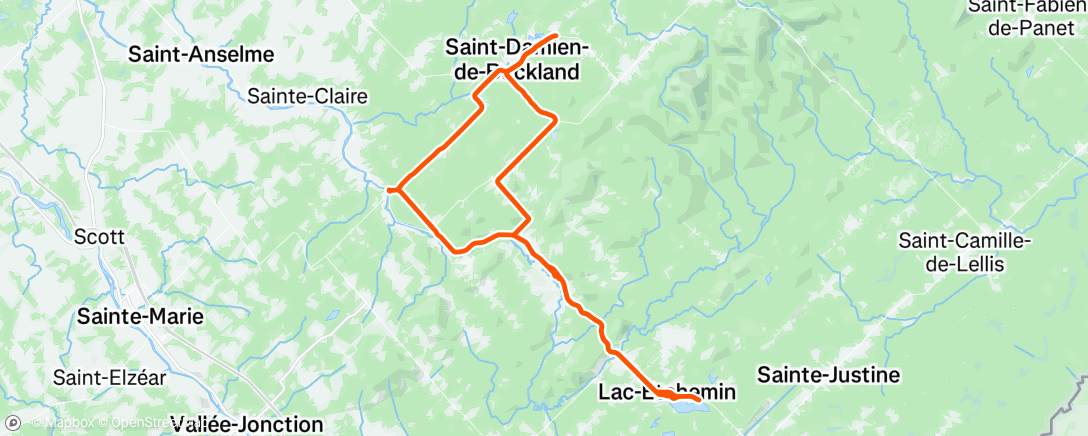 Map of the activity, Tour de Beauce Stage 6