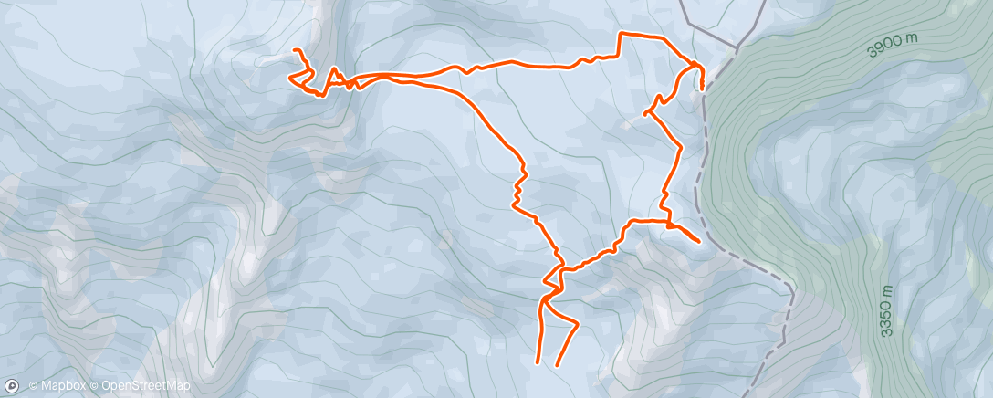 Map of the activity, Another 4x 4’000m peaks - Naso (4’272m) - Corno Nero (4’321m) - Balmerhorn (4’167m)- Vincentpiramid (4’215m)
