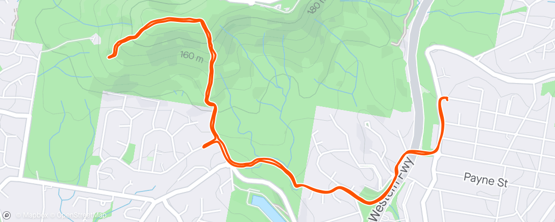 Mapa de la actividad (Chapel Hill Climb)