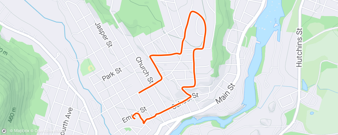 Map of the activity, ☁️ Afternoon Walk🐕