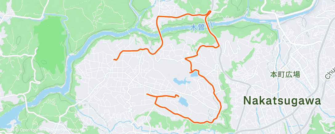 Map of the activity, 朝のLSDランニング