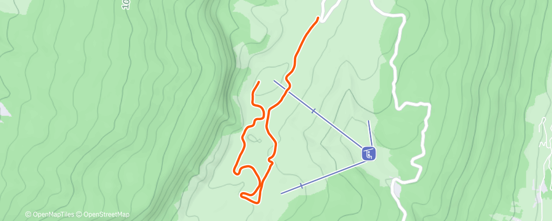 Карта физической активности (Ski nordique le midi)