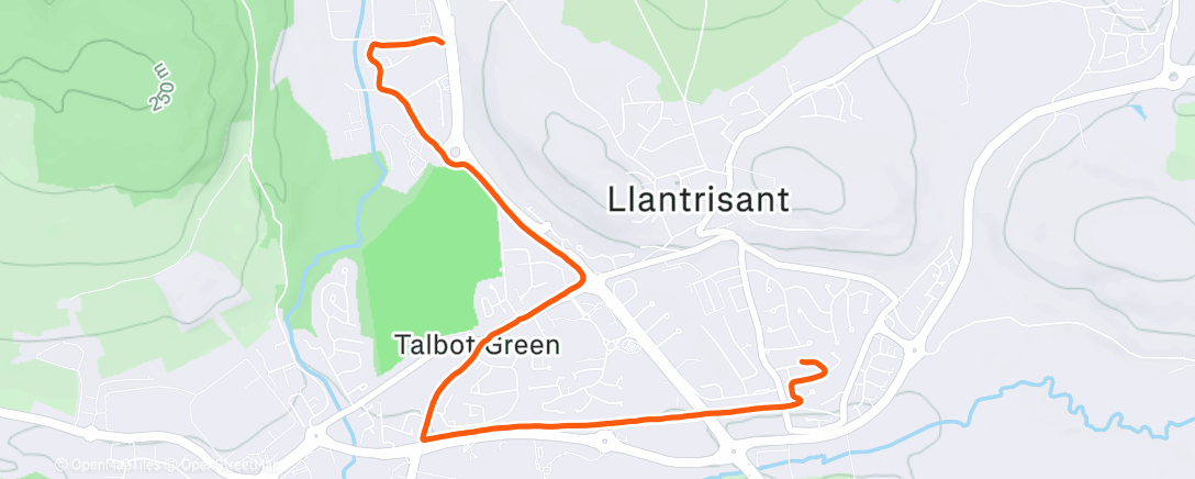 Map of the activity, WU to 🏥 loop