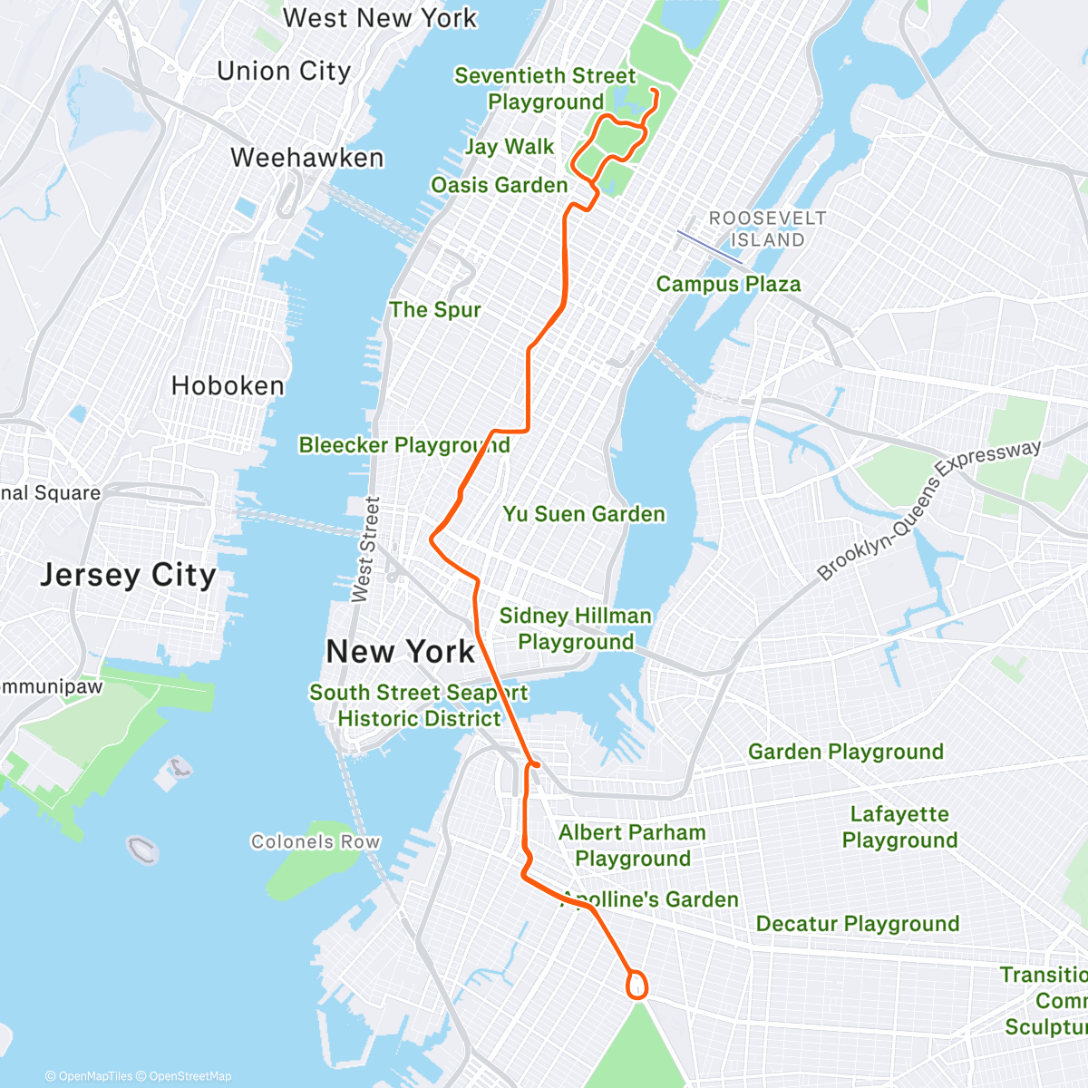 Map of the activity, Zwift - Group Ride: 3R Endurance Steady Ride (B) on Watts the Limit in New York