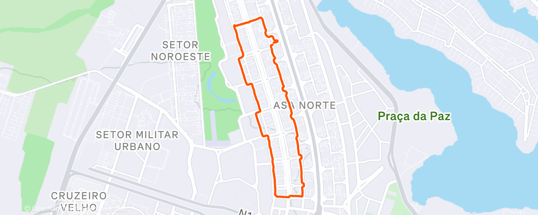 Map of the activity, 297 - asa norte
