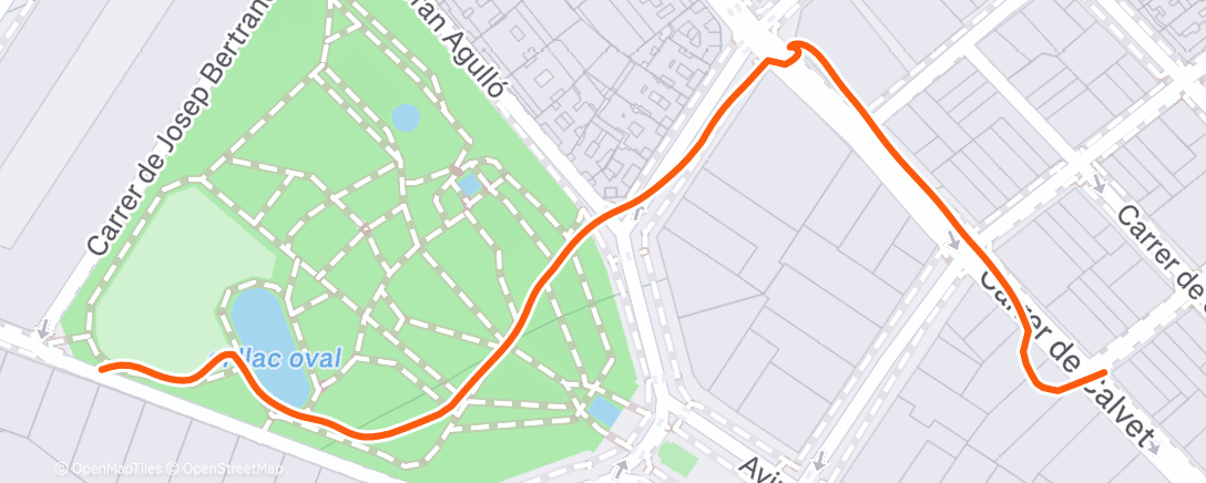 Map of the activity, Lunch Run