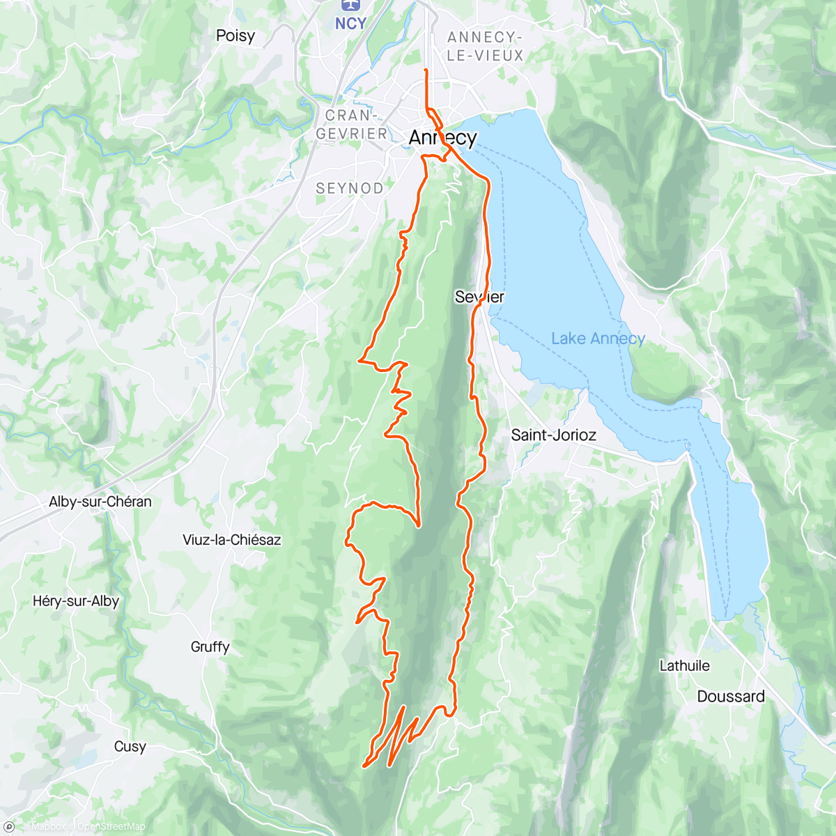 Map of the activity, Semnoz 🌅