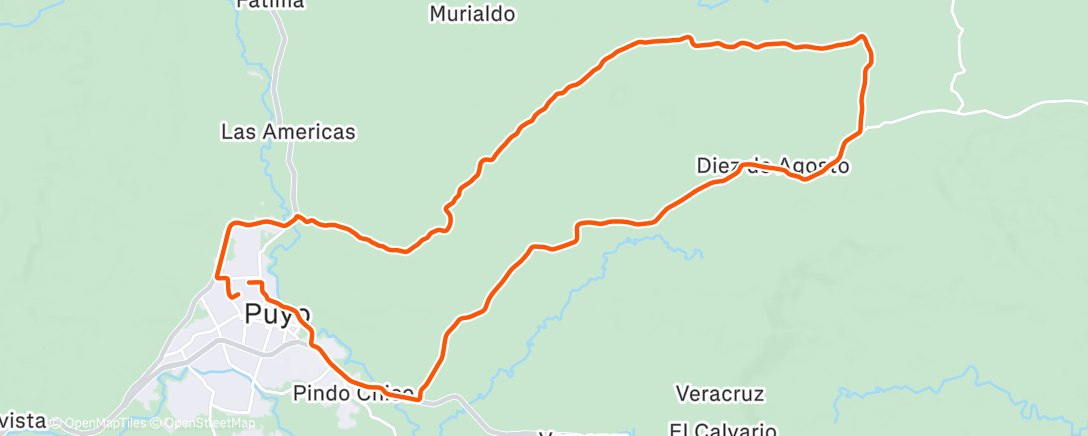 Карта физической активности (Vuelta ciclista por la mañana)