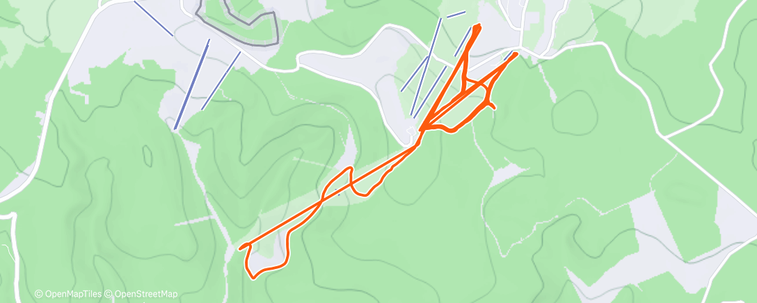 Map of the activity, Morning Alpine Ski