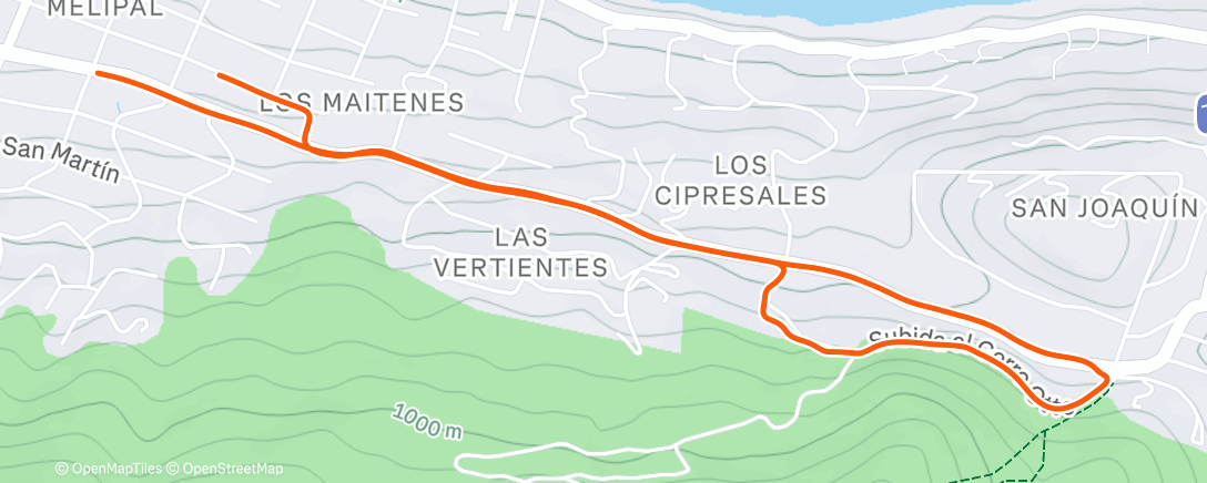 Карта физической активности (Carrera de tarde)