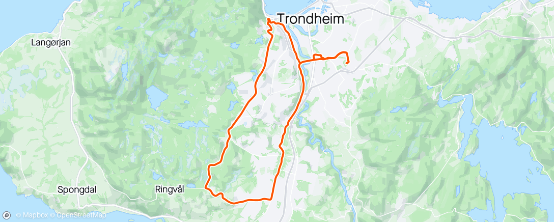 Map of the activity, Sykkel