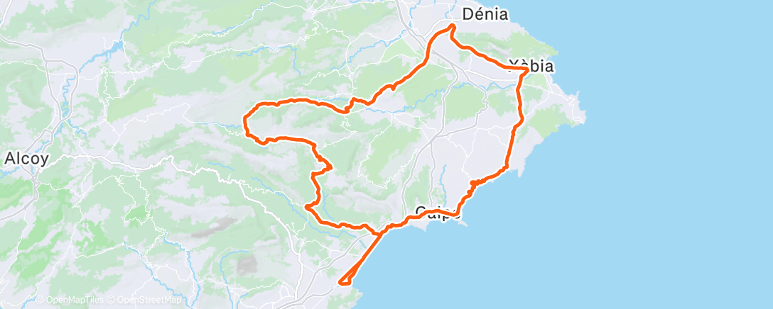 Map of the activity, Fahrt am Morgen