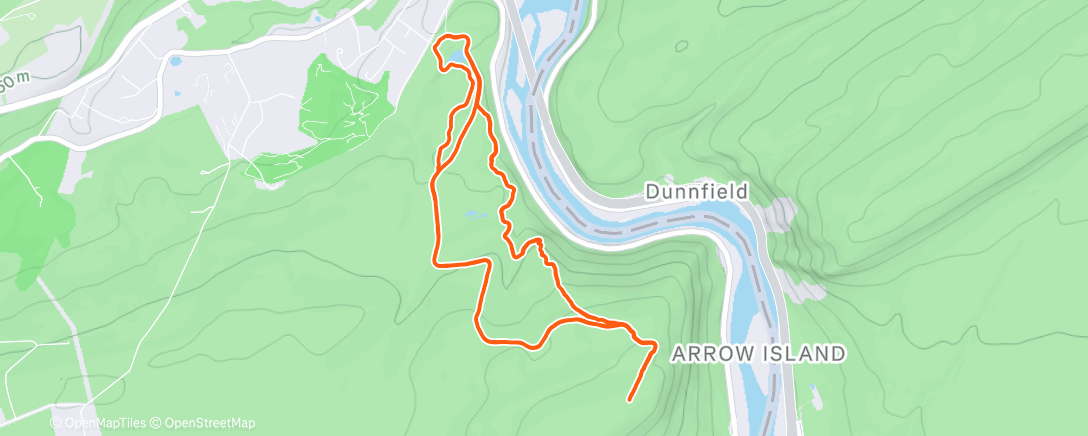 Mapa de la actividad (Afternoon Trail Run)
