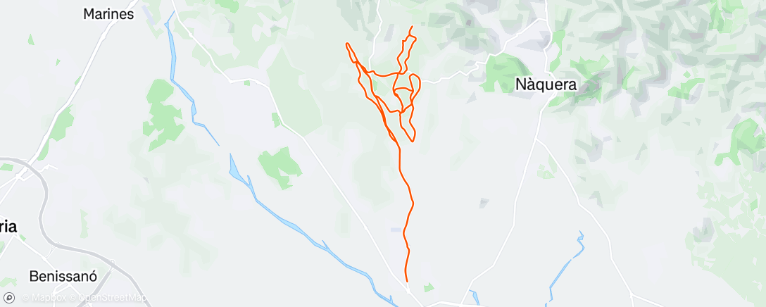 Map of the activity, Bicicleta de montaña matutina