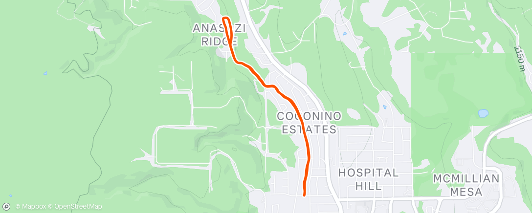 Mapa de la actividad (Lunch Run)