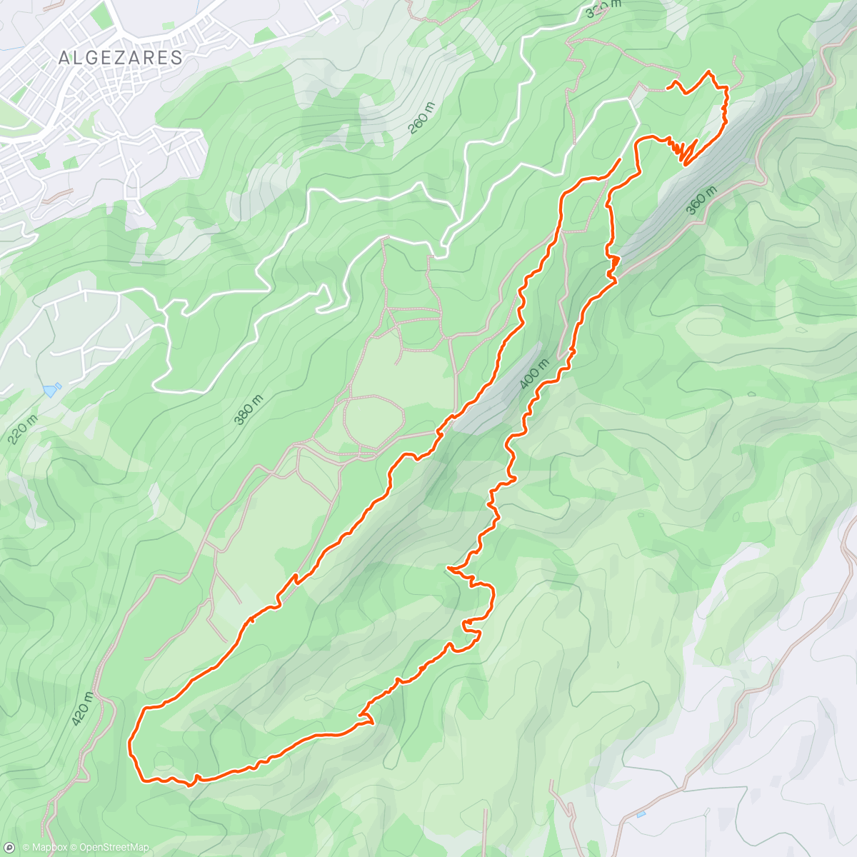 Map of the activity, Cresta del Gallo, El valle and Carrascoy . Sendas…Los Carpi, Puente de natural and  Ascensor  With Julie and the dogs. Very beautiful views and with King Kong in view.