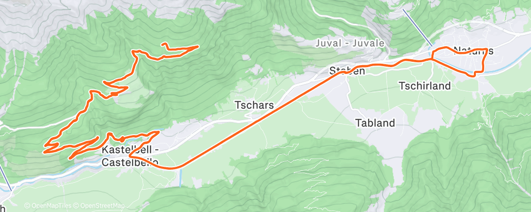 Map of the activity, Trumsberg- Stierberg