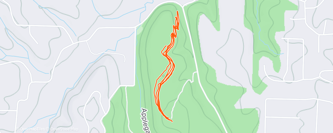 Mapa de la actividad (climbs w. Blake)