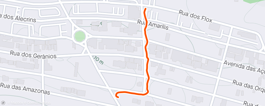 アクティビティ「Caminhada a tarde」の地図