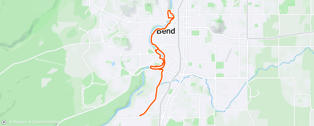 Map of the activity, Morning Trail Run