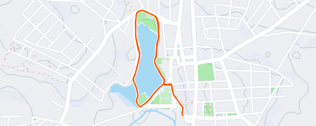 Map of the activity, Caminhada ao entardecer