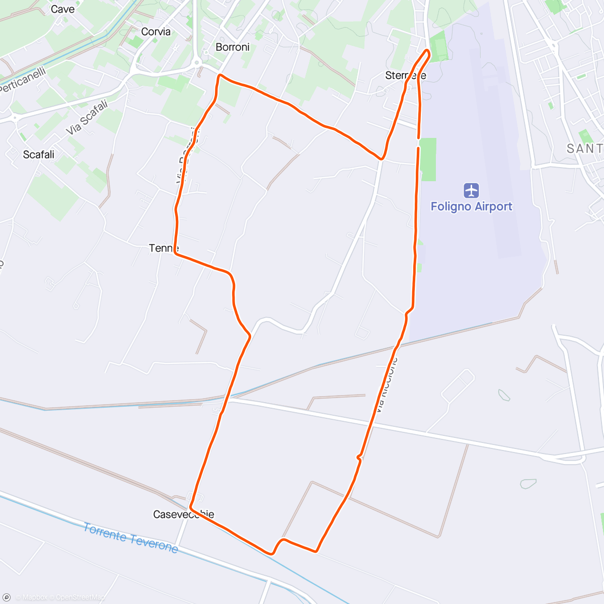 Map of the activity, PRIMA TAPPA 22° GIRO DELL'UMBRIA 2K24 STERPETE 😁