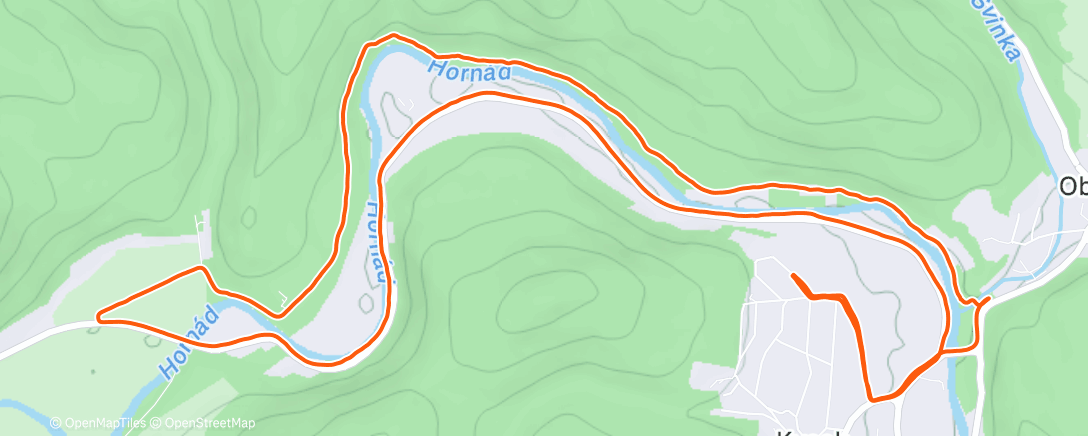 Карта физической активности (Afternoon Run)