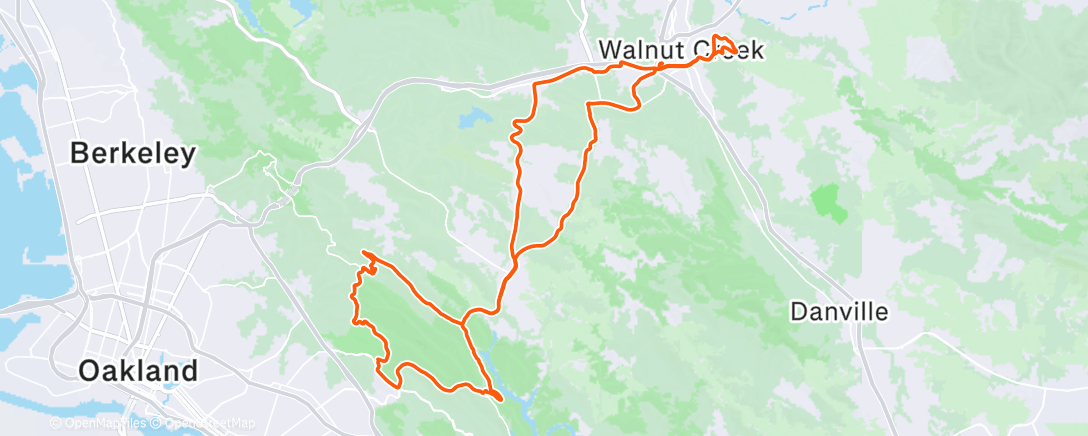 Map of the activity, Rare sprint sesh