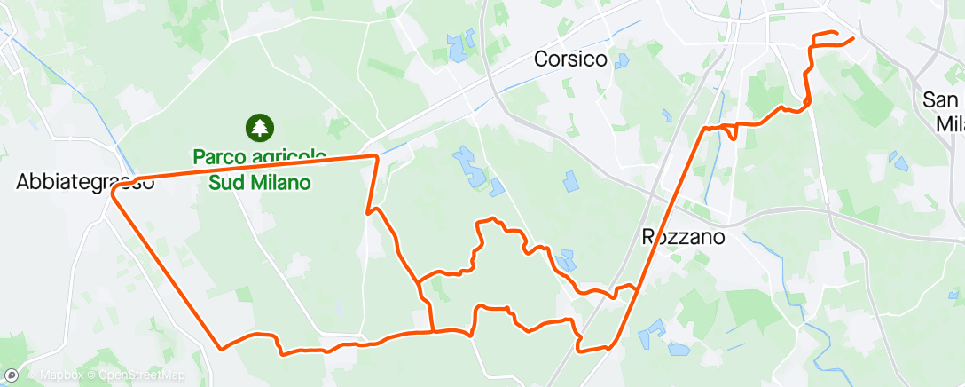 アクティビティ「Giro del dislivello」の地図