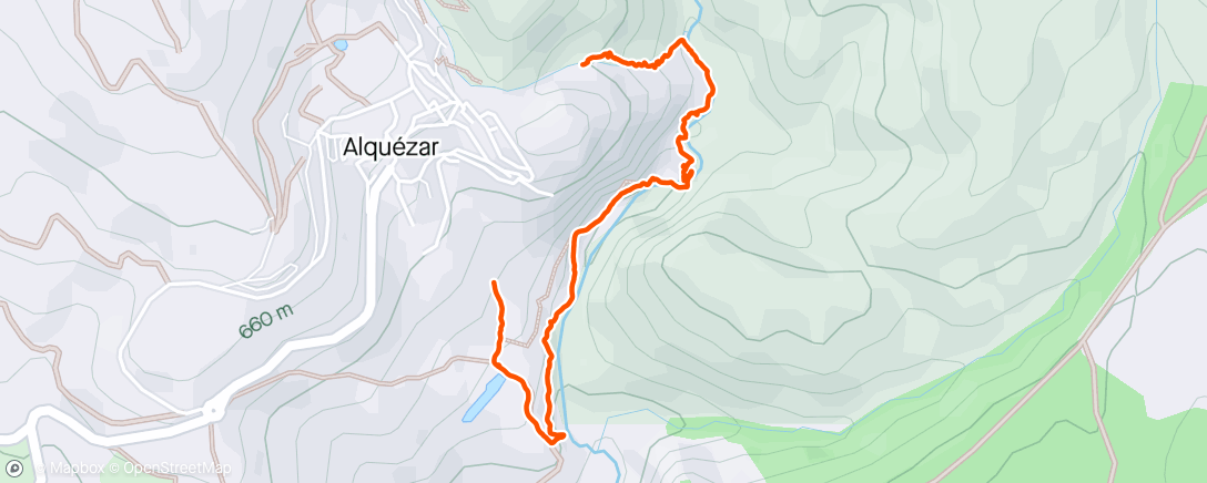 「Pasarelas de Alquézar」活動的地圖