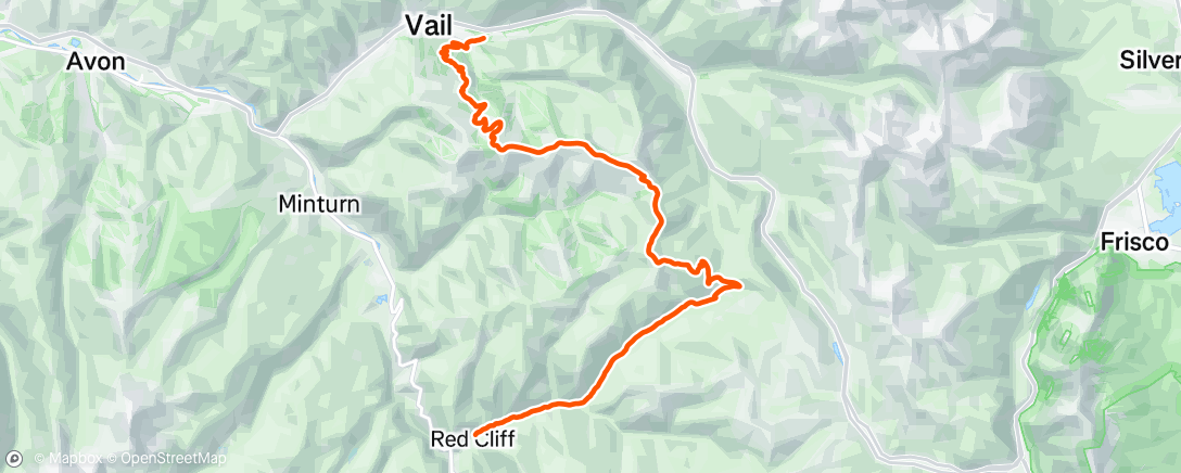 Map of the activity, Morning Trail Run